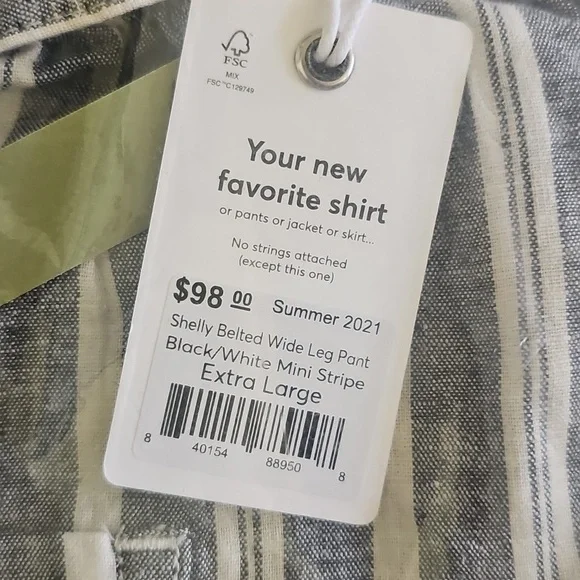 Marine Layer shelly Belted Wide Leg Pant - Picture 3 of 4